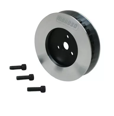 Moroso 64886 Vacuum Pump Pulley, Gilmer, 28 Tooth, 3/4 in. Wide, 3 x 1-3/16 in. Aluminum, Black, Each